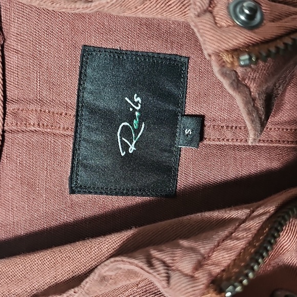 Rails Rust Zip Button-Up Jacket Size Small - Picture 3 of 6